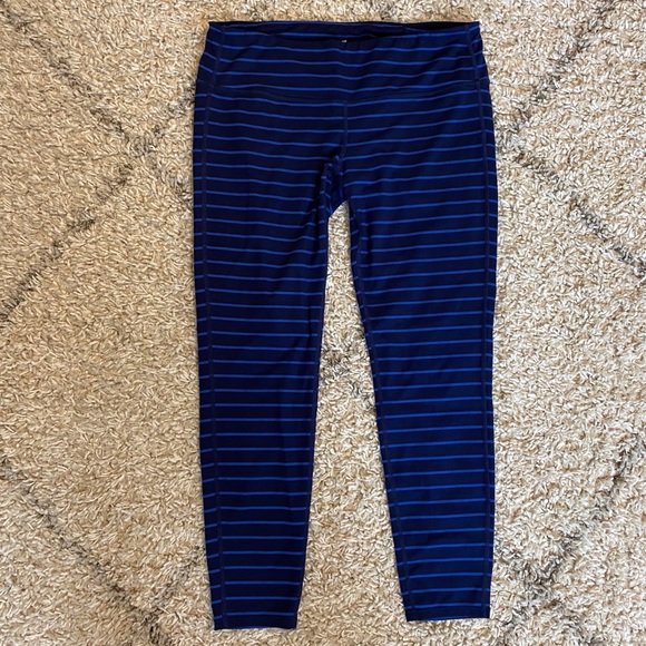 Athleta | Blue Chaturanga Tights | Sz LP (Petite) - Picture 2 of 8
